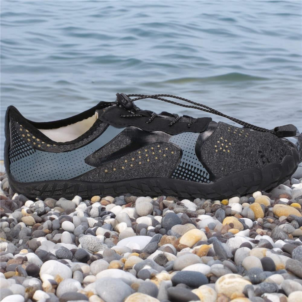 Pantofi plaja si apa, talpa cauciuc antiderapanta, material respirabil, negru, marimea 42