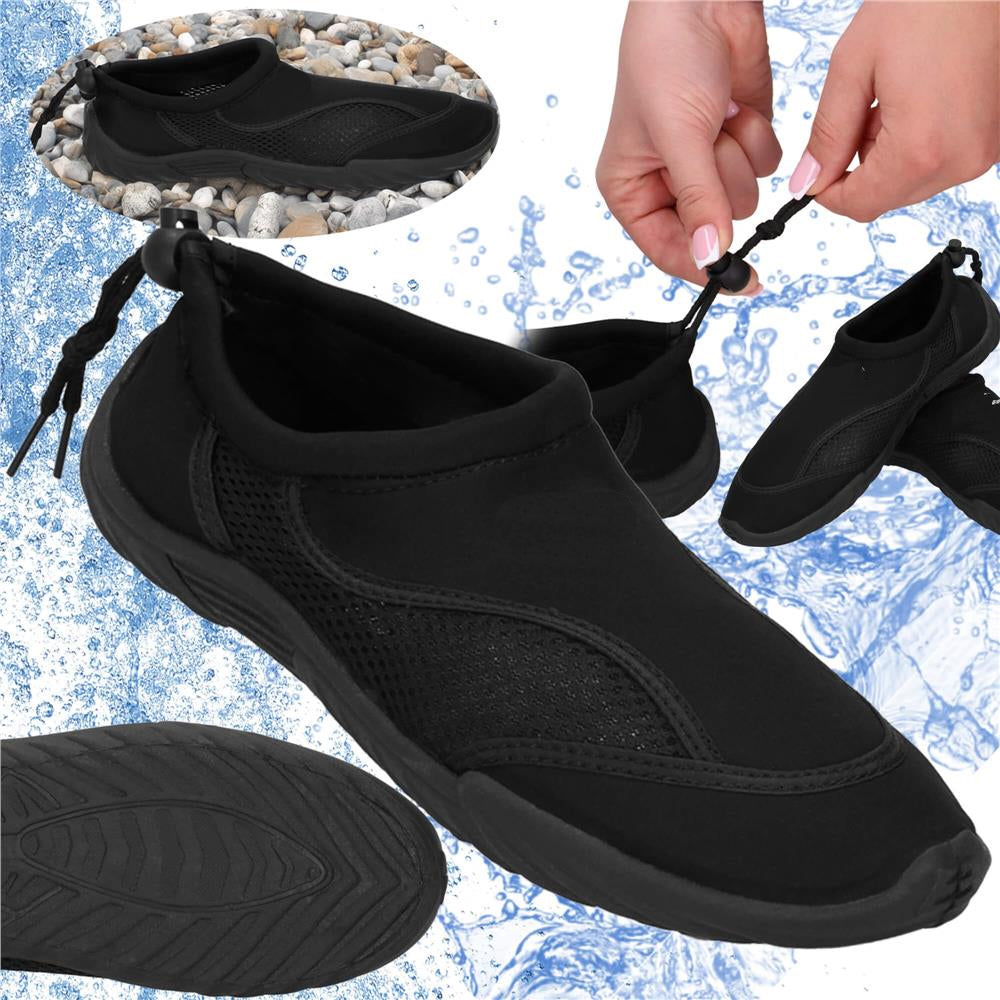 Pantofi apa unisex, material respirabil, talpa EVA antiderapanta, negru, marimea 42