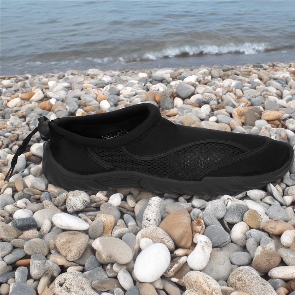 Pantofi apa unisex, material respirabil, talpa EVA antiderapanta, negru, marimea 45