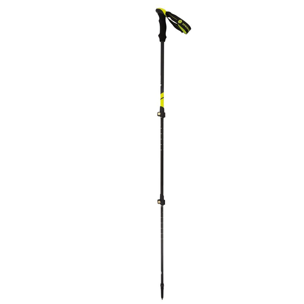 Set bete trekking reglabile 62-135 cm, aluminiu, cu accesorii si husa, negru si verde