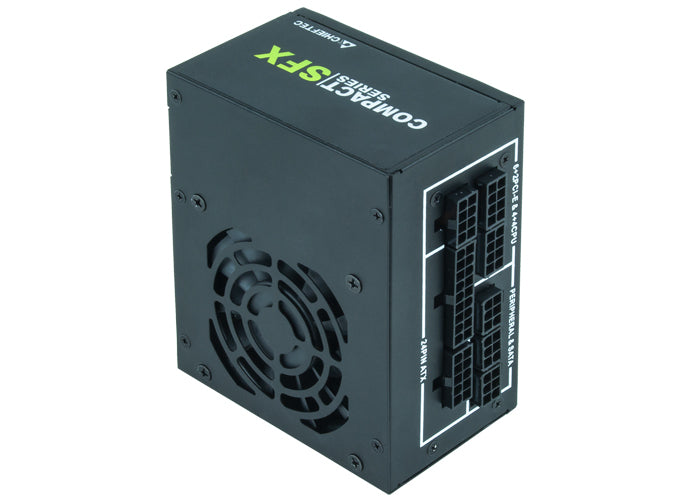 SURSA Chieftec Compact 550 W, modulara, certificare 80 Plus Gold, ventilator 80 mm x 1, PCI-E 6+2 pin x 2, SATA x 6, "CSN-550C"