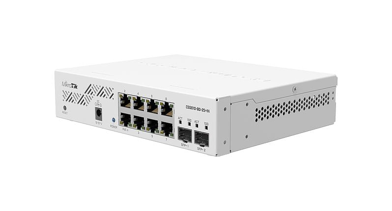 SWITCH Mikrotik, Gigabit x 8, SFP+ x 2, managed, "CSS610-8G-2S+IN"