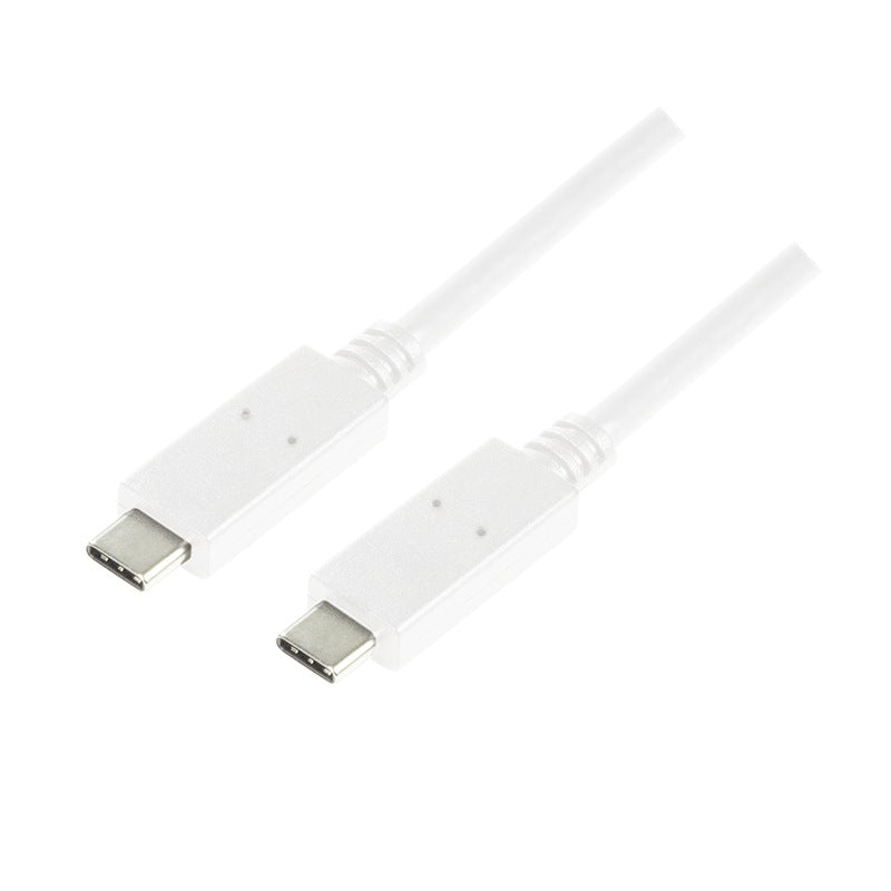 CABLU alimentare si date LOGILINK, pt. smartphone, USB 3.2, USB Type-C (T) la USB Type-C (T), 0.5m, alb, "CU0130"