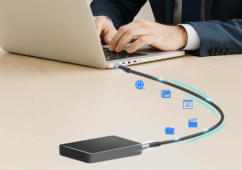 CABLU alimentare si date LOGILINK, pt. smartphone, USB 3.2, USB Gen Type-C (T) la USB Type-C (T), 0.5m, PD 240W, 3 x ecranat, 4K/60Hz, 20Gbps, LED, metal, negru, "CU0441"