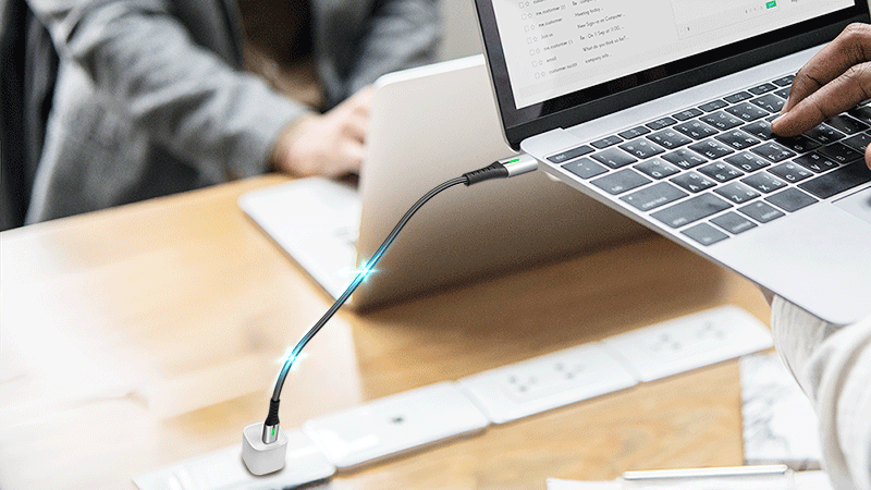 CABLU alimentare si date LOGILINK, pt. smartphone, USB 3.2, USB Gen Type-C (T) la USB Type-C (T), 0.5m, PD 240W, 3 x ecranat, 4K/60Hz, 20Gbps, LED, metal, negru, "CU0441"