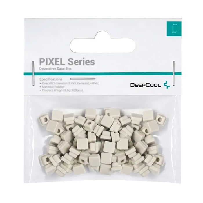 Accesoriu decorativ pt. carcasa Deepcool "PIXEL GY", silicon, 5.4x5.4x4mm, pachet 100 buc, gri, "R-PIXEL-GY100-G-1"