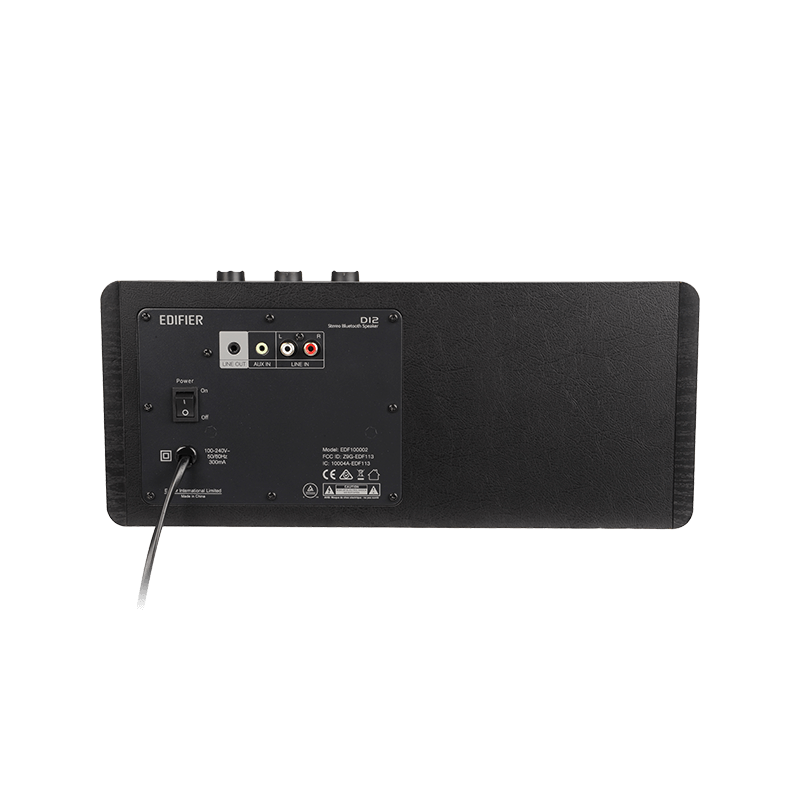 BOXE EDIFIER desktop bluetooth, RMS: 70W (2 x 20W, 2 x 15W), Bluetooth 5.0, RCA, AUX, Line-Out, black, "D12-BK"