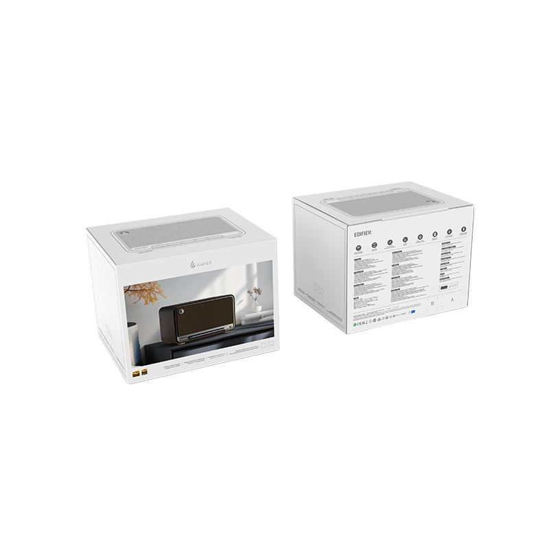 BOXE EDIFIER desktop bluetooth, RMS: 60W (2 x 15W, 1 x 30W), Bluetooth 5.3, AUX, Wi-Fi, USB-C, black, "D32-BK"