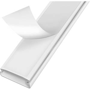 SET canal cablu cu acesorii Logilink, montaj pe perete, 67 piese, 9 x canal 30x15x432mm, plastic, alb, "KAB0110"