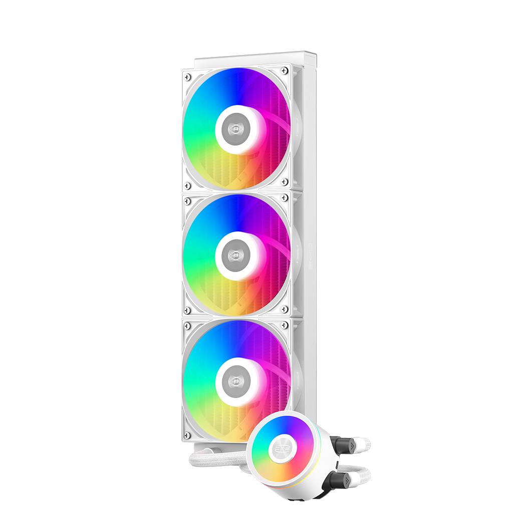 COOLER PCCooler "DA360 Pro ARGB", skt. Intel si AMD, racire cu lichid, 3 x 120mm, 500 - 2200 RPM, iluminare RGB adresabil, afisaj digital, alb "DA360 Pro ARGB WH"