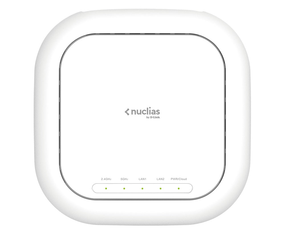 ACCESS POINT D-Link wireless 2600Mbps dual band, Nuclias Cloud-Managed AC2600 Wave 2, 2 x 10/100/1000 Mbps RJ45, IEEE802.3at PoE, 