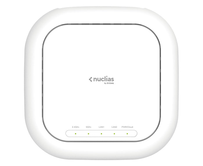 ACCESS POINT D-Link wireless 2600Mbps dual band, Nuclias Cloud-Managed AC2600 Wave 2, 2 x 10/100/1000 Mbps RJ45, IEEE802.3at