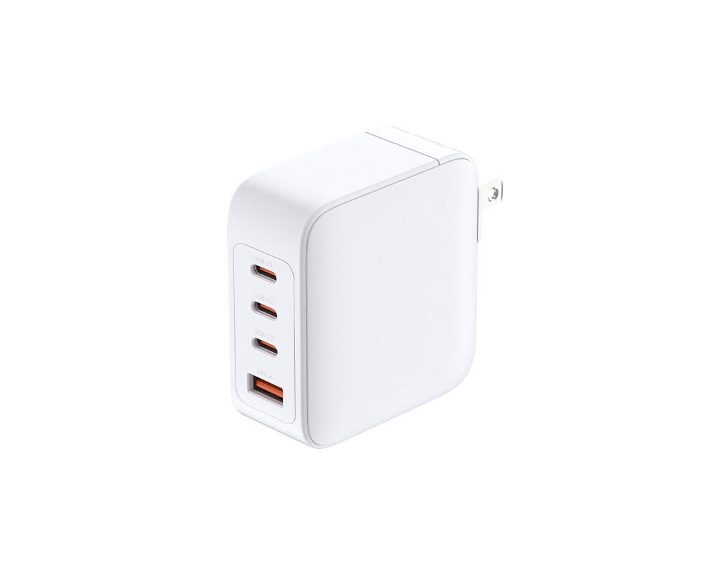 INCARCATOR retea D-Link, Quick Charge GaN PD 3.1 / QC 4.0 140W, 3 x USB Type-C 28.0V@5.0A max, 1 x USB 12.0V@2.5A , alb "DCF-141"
