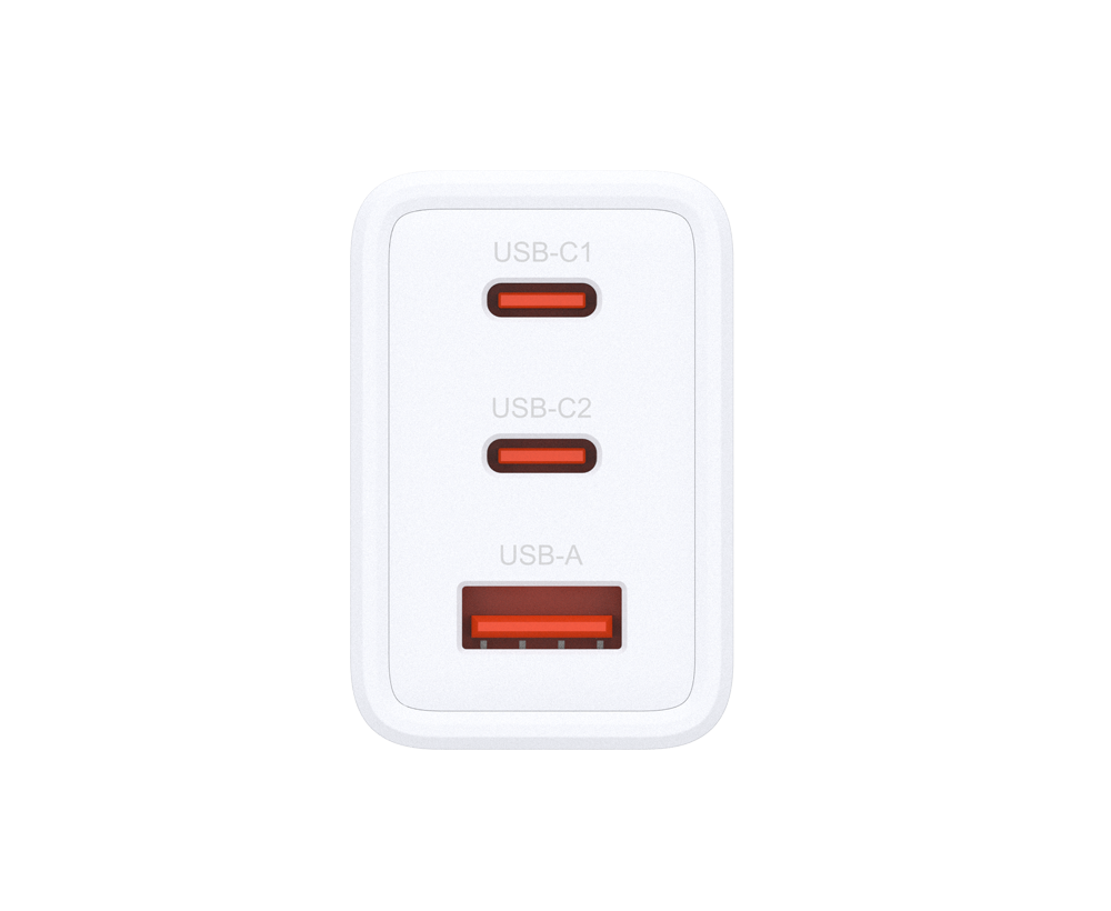 INCARCATOR retea D-Link, Quick Charge GaN PD 3.0, 65W, 2 x USB Type-C 20.0V / 3.25A max, 1 x USB 5V / 3A , alb "DCP-651"
