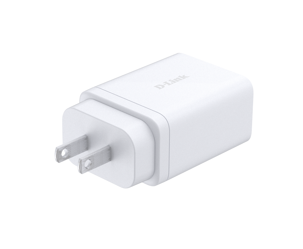 INCARCATOR retea D-Link, Quick Charge GaN PD 3.0, 65W, 2 x USB Type-C 20.0V / 3.25A max, 1 x USB 5V / 3A , alb "DCP-651"