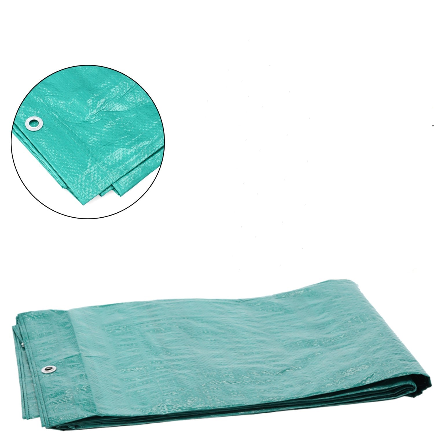Prelata de protectie de dimensiune mare, laminata, impermeabila, cu protectie UV, 16x12 m, 70 GSM, verde - 2