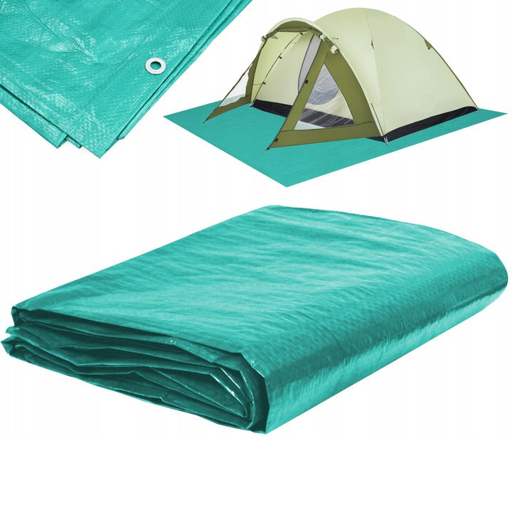 Prelata de protectie de dimensiune mare, laminata, impermeabila, cu protectie UV, 16x12 m, 70 GSM, verde - 4