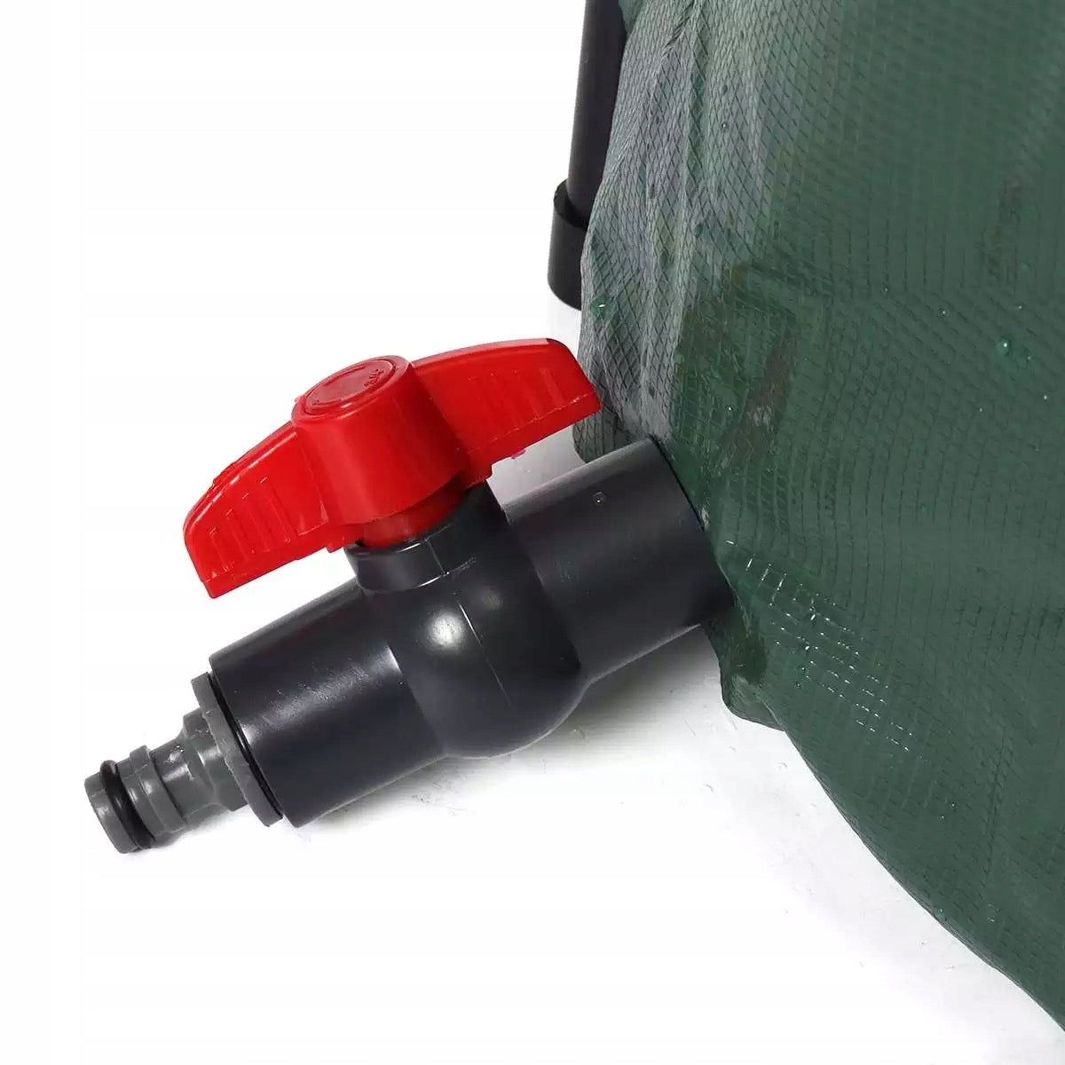 Rezervor apa pluviala 1000 L, pliabil 100x125 cm, cu robinet, filtru si capac cu fermoar, PVC rezistent UV, verde