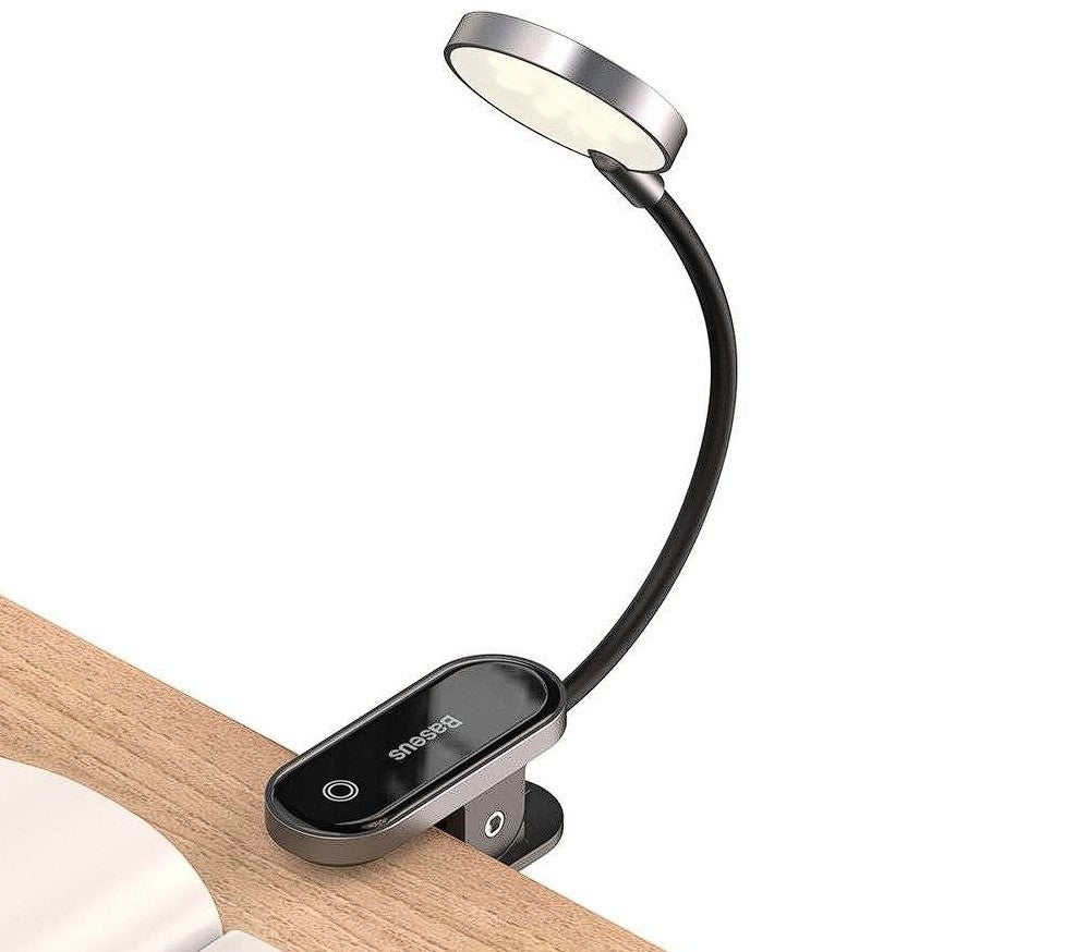 LAMPA pentru citit Baseus Comfort, LED, 3 trepte intensitate luminoasa, acumulator 400mAh, culoare 4000k "DGRAD-0G" 45507218 (include timbru verde 0.18 lei) - 6953156223523