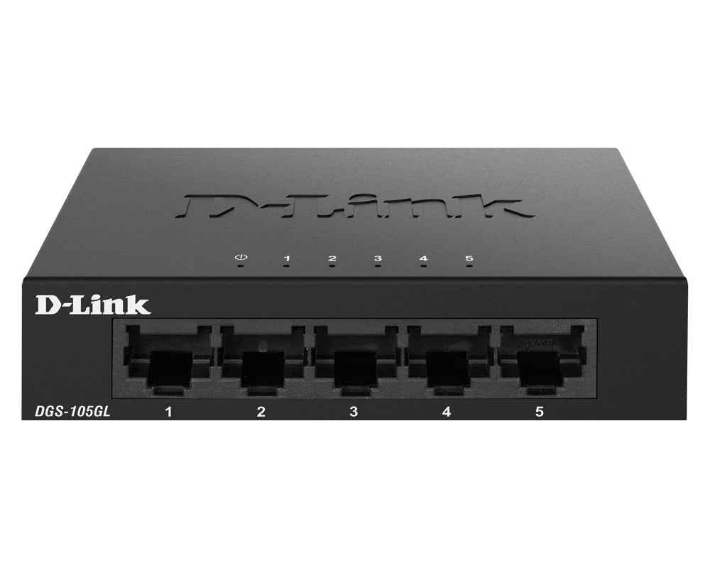 SWITCH D-Link 5 porturi Gigabit, carcasa metalica, "DGS-105GL"