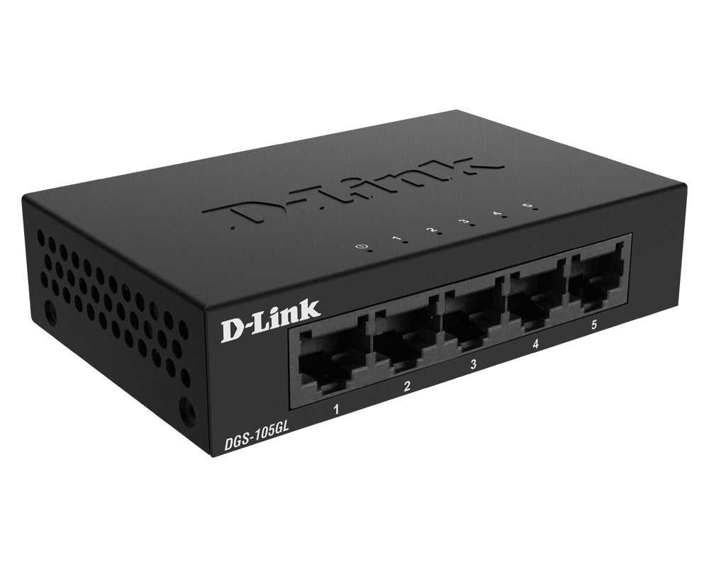 SWITCH D-Link 5 porturi Gigabit, carcasa metalica, "DGS-105GL"