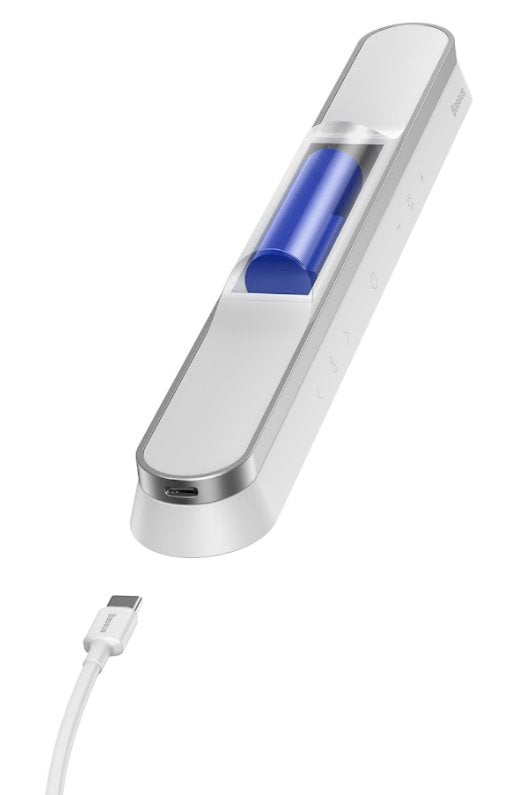 LAMPA BIROU LED Baseus, pentru citit cu suport magnetic, acumulator 1800mAh, putere 5W, temperatura culoare 3000k-5000k, alb "DGXC-02" - 6953156229594
