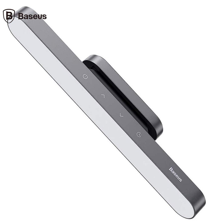 LAMPA BIROU LED Baseus Magnetic Stepless, 100 lumeni,4.5W,3 trepte intensitate luminoasa,4 butoane tactile,magnetic, ABS, alimentare: cablu inclus, gri "DGXC-C0G" -6953156203938