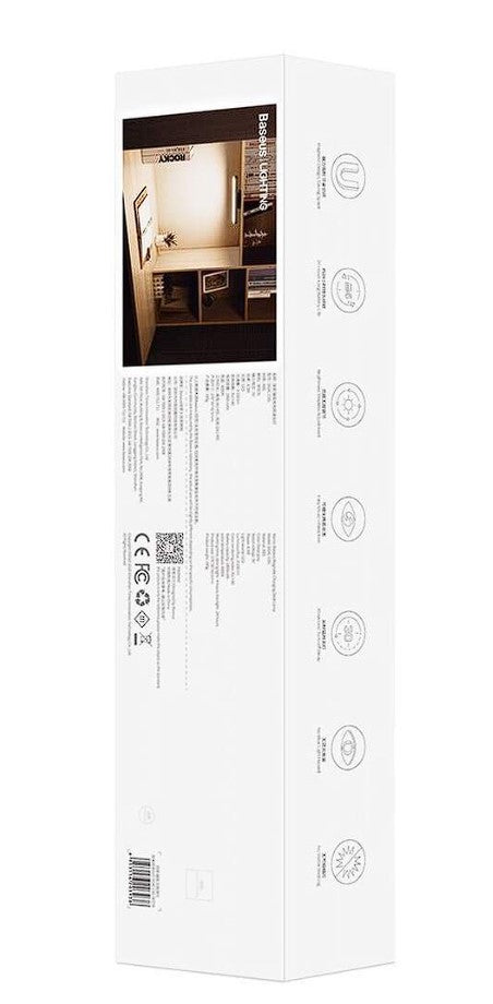 LAMPA BIROU LED Baseus Magnetic Stepless, 100 lumeni,4.5W,3 trepte intensitate luminoasa,4 butoane tactile,magnetic, ABS, alimentare: cablu inclus, gri "DGXC-C0G" -6953156203938
