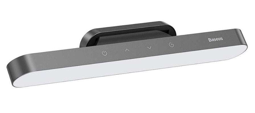 LAMPA BIROU LED Baseus Magnetic Stepless, 100 lumeni,4.5W,3 trepte intensitate luminoasa,4 butoane tactile,magnetic, ABS, alimentare: cablu inclus, gri "DGXC-C0G" -6953156203938