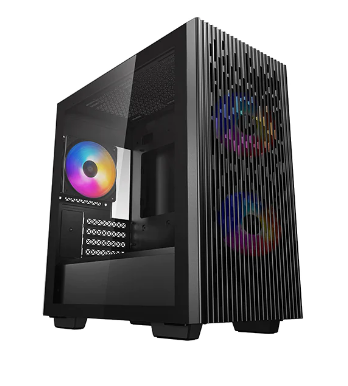 CARCASA DEEPCOOL MATREXX 40 3FS, Mini Tower M-ATX, fara sursa, sticla securizata, 3xfan, USB 2.0 x 1,USB 3.0 x 1,Jack 3.5mmx1,mesh pt. filtrare praf "DP-MATX-MATREXX40-3FS"