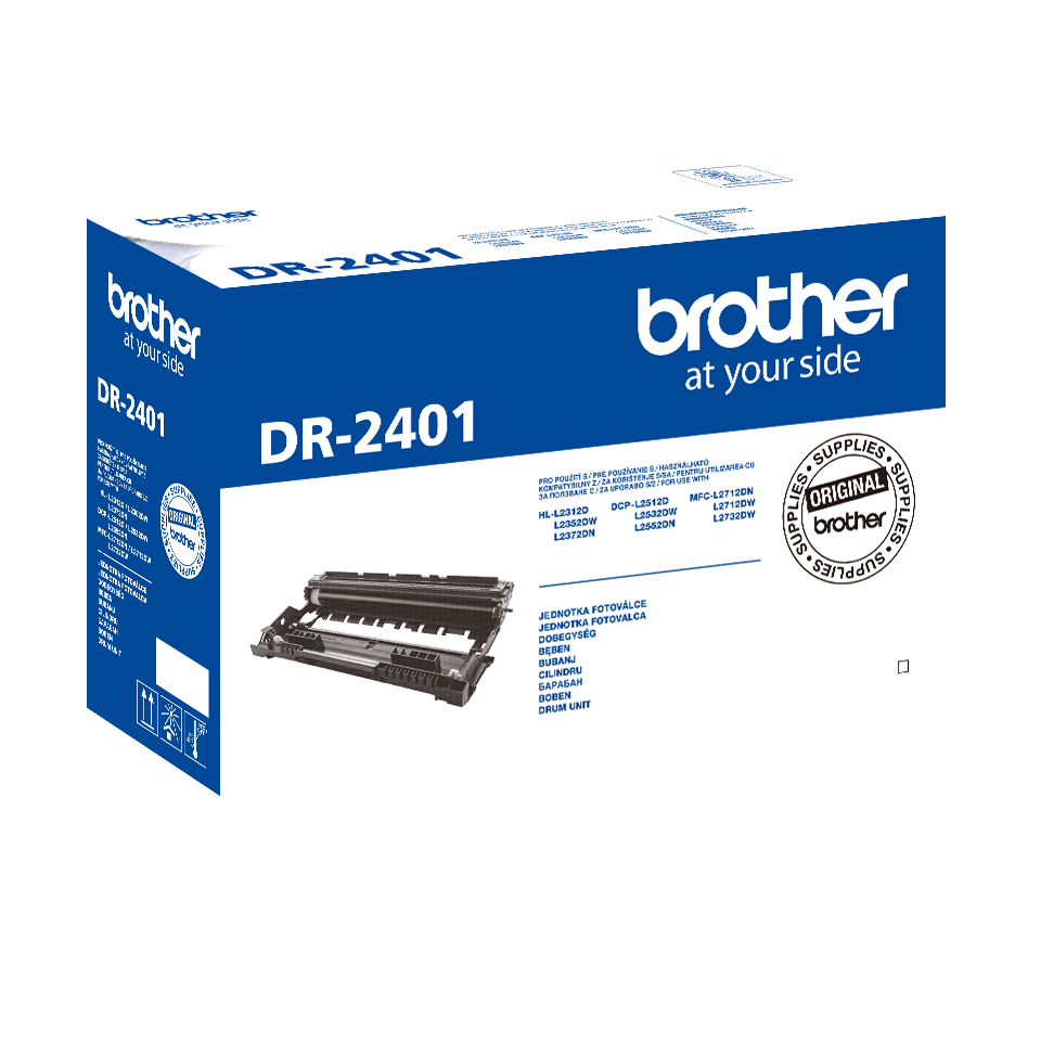 Drum Unit Original Brother Black, DR2401, pentru DCP-L2512|L2532|L2552|HL-L2312|L2352|L2372| MFC-L2712|L2732|L2752, 12K, , "DR2401"