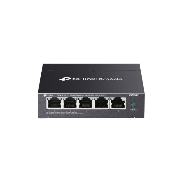 SWITCH TP-LINK Omada, 5-Port Gigabit Unmanaged, cu 4-Port PoE+, carcasa metalica "DS105GP"