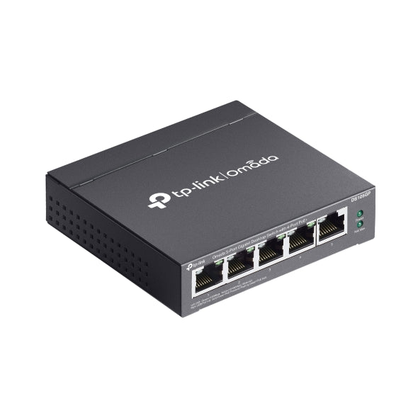 SWITCH TP-LINK Omada, 5-Port Gigabit Unmanaged, cu 4-Port PoE+, carcasa metalica "DS105GP"
