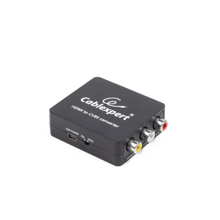 ADAPTOR video GEMBIRD, splitter HDMI (M) la Composite video + audio L/R (M) x 2, rezolutie maxima Full HD (1920 x 1080) la 60Hz, black, "DSC-HDMI-CVBS-001"