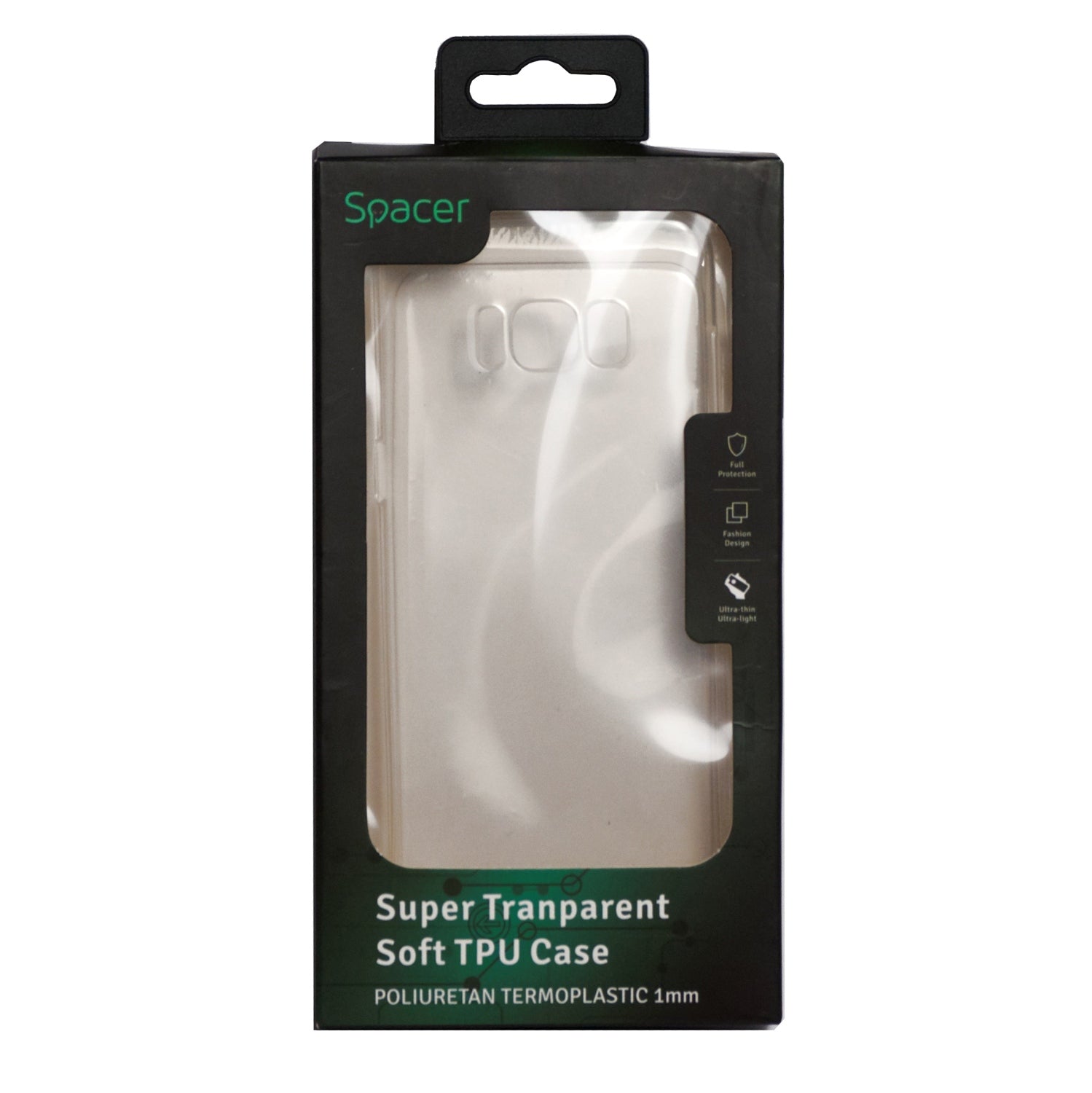 Husa Samsung S8 Spacer, transparenta, grosime 1 mm, material flexibil TPU "SPT-STS-SA.S8"