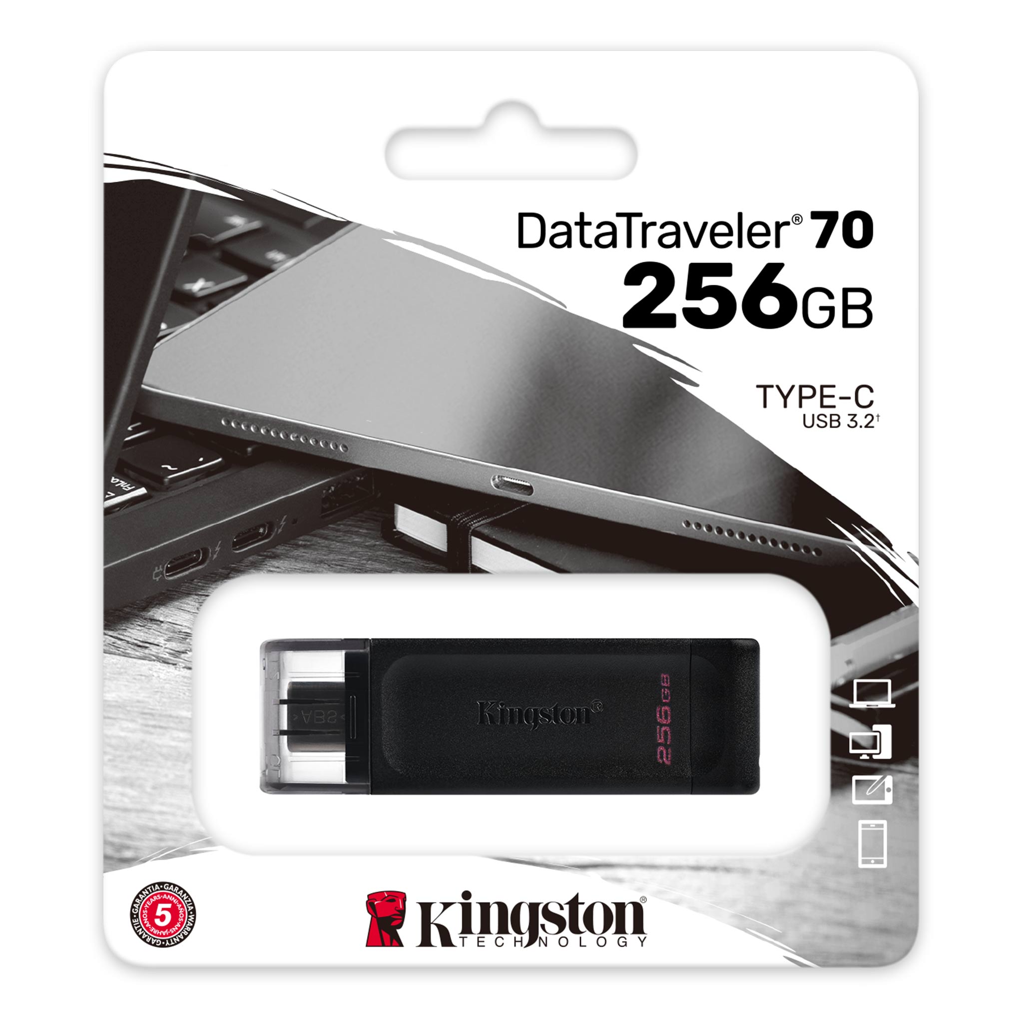 KS USB 256GB DATATRAVELER 70 USB-C 3.2 "DT70/256GB"