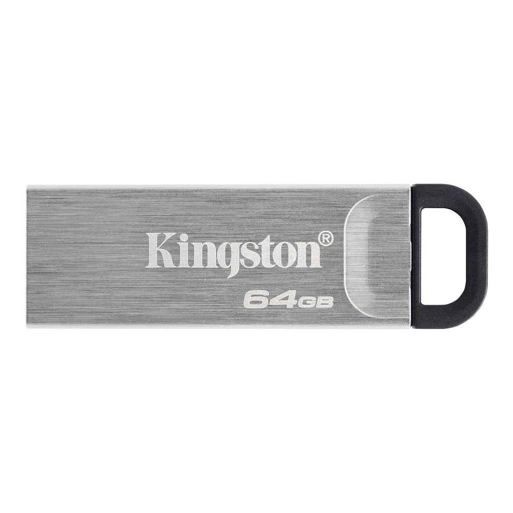 MEMORIE USB 3.2 KINGSTON 64 GB, clasica, carcasa metalic, argintiu, "DTKN/64GB"