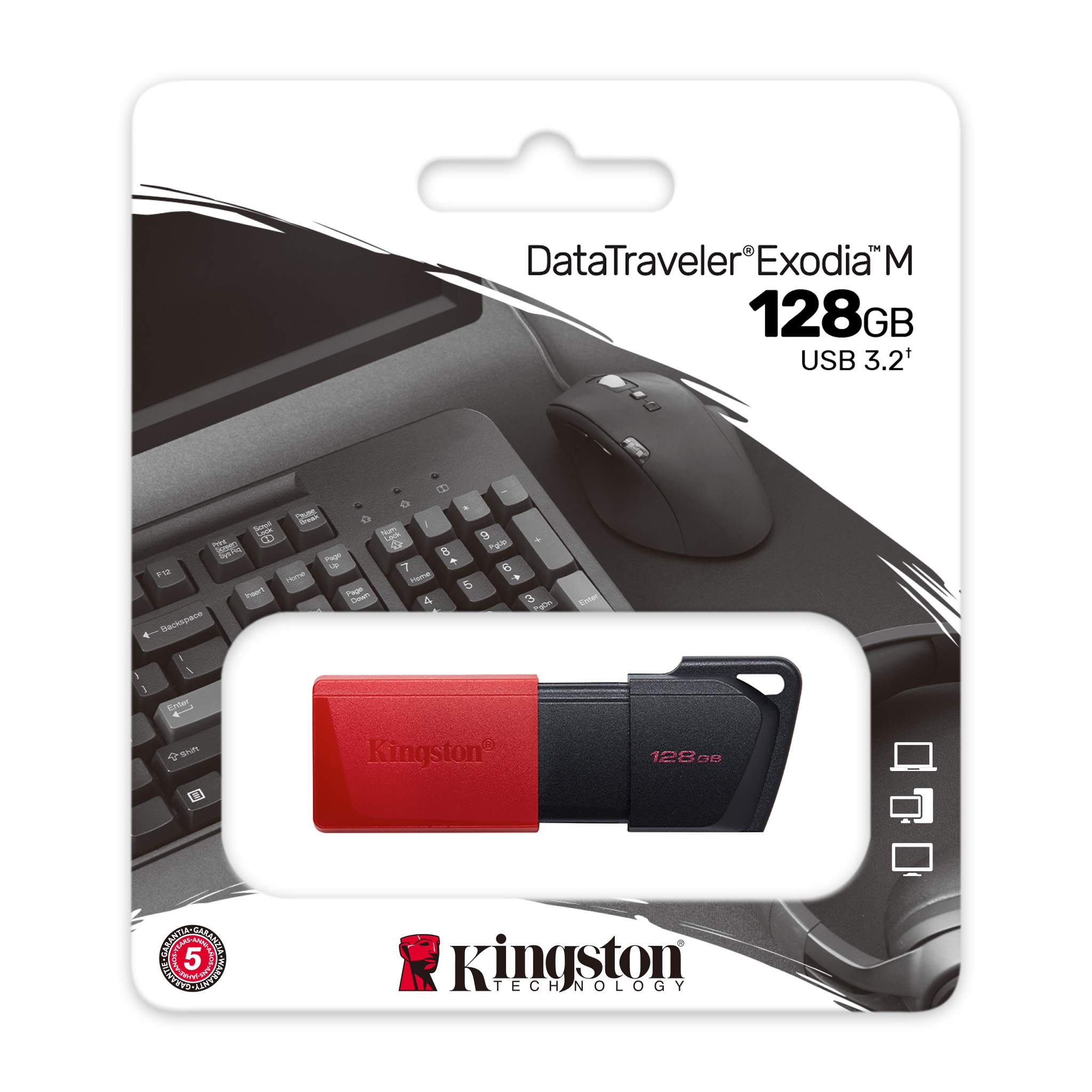 KS USB 128GB DATATRAVELER EXODIA M 3.2, "DTXM/128GB"
