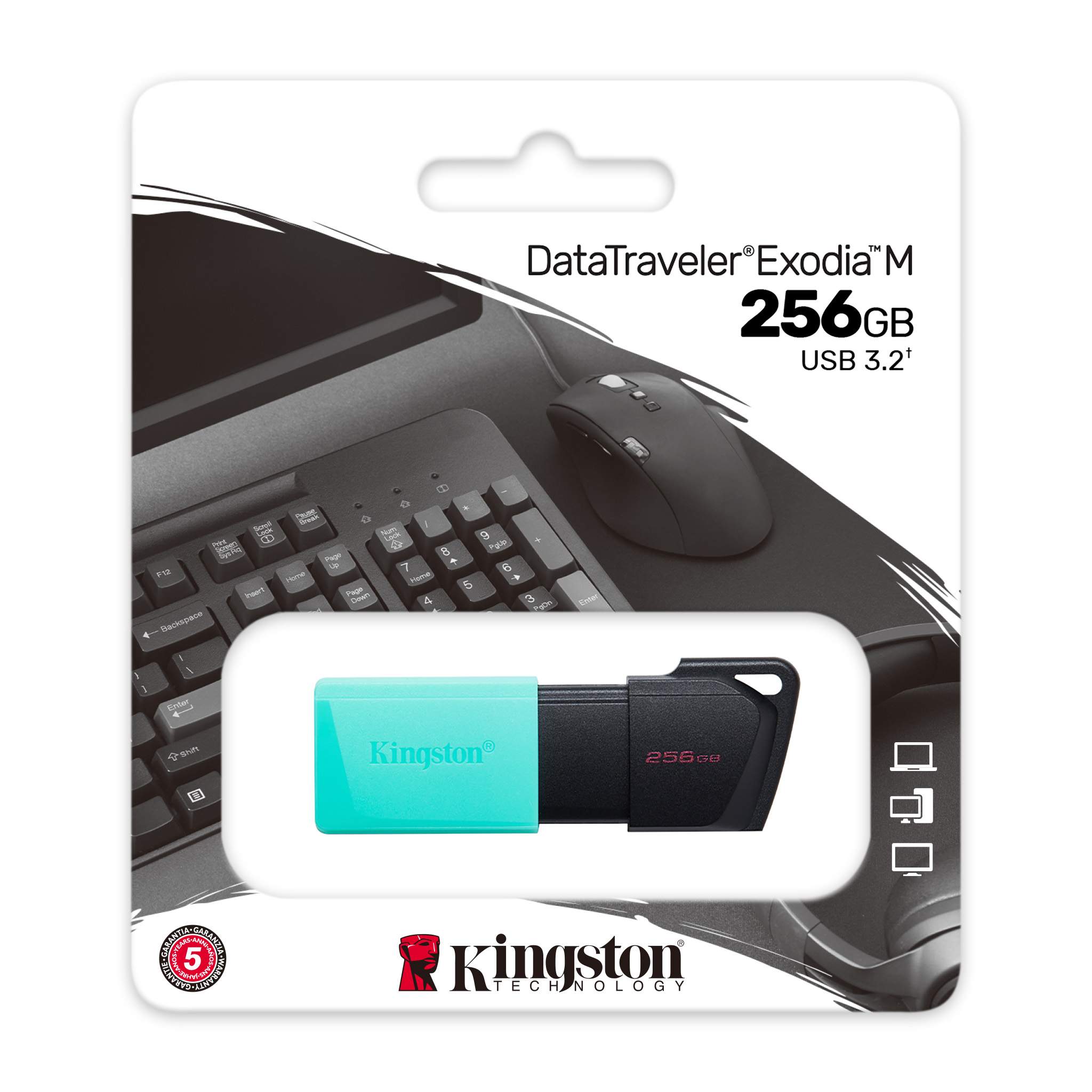 KS USB 256GB DATATRAVELER EXODIA M 3.2, "DTXM/256GB"
