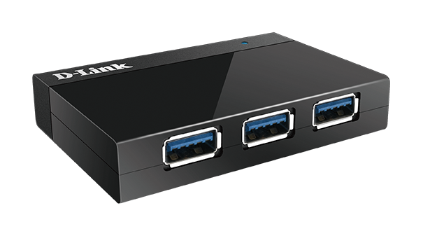 HUB extern D-LINK, porturi USB: USB 3.0 x 4, conectare prin USB 3.0, alimentare retea 220 V, negru, "DUB-1340"