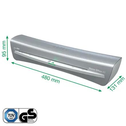 Laminator Leitz iLAM A3 Home Office, gri, "74400089"