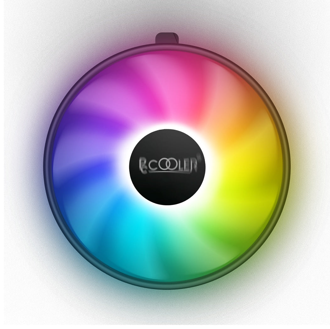 COOLER PCCOOLER, skt. universal, racire cu aer, vent. 120 mm x 1, 1800 rpm, fixed LED RGB 