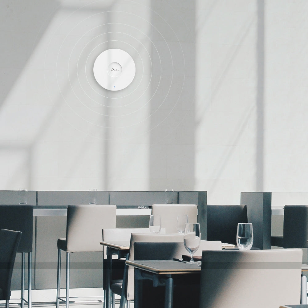 ACCESS POINT TP-LINK wireless AX1800 Mbps dual band, 1 port Gigabit, 4 antene interne, IEEE802.3at PoE, WiFi 6, montare pe tavan/perete "EAP610"