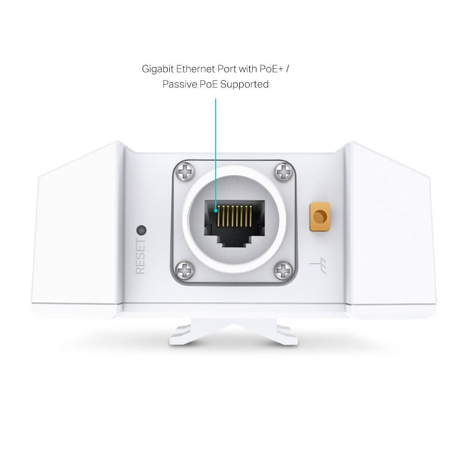 ACCESS POINT TP-LINK wireless AX3000 Mbps dual band WiFi 6, 1 x 10/100/1000 Mbps Ethernet Ports (1xPoE OUT)2 antene interne, IEEE802.3af/at PoE, de perete "EAP650-Outdoor"