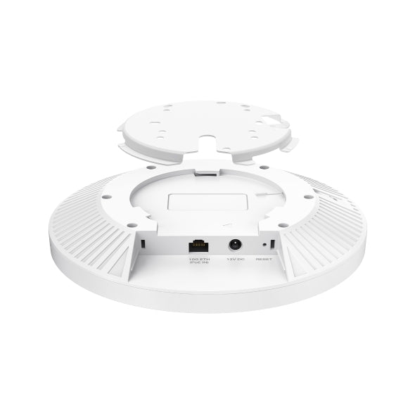 ACCESS POINT TP-LINK wireless Wi-Fi 7 Tri-Band BE15000 Mbps, cu 1× 10G/2.5G Ethernet Port, 8 antene interne, 802.3bt PoE, WiFi 7, montare pe tavan/perete "EAP787"