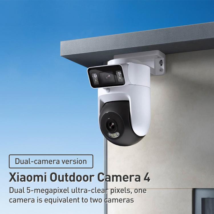 Original Xiaomi Outdoor Camera 4 MJSXJ10HL Dual 5MP 3K Ultra HD IP66 Waterproof, MJSXJ10HL