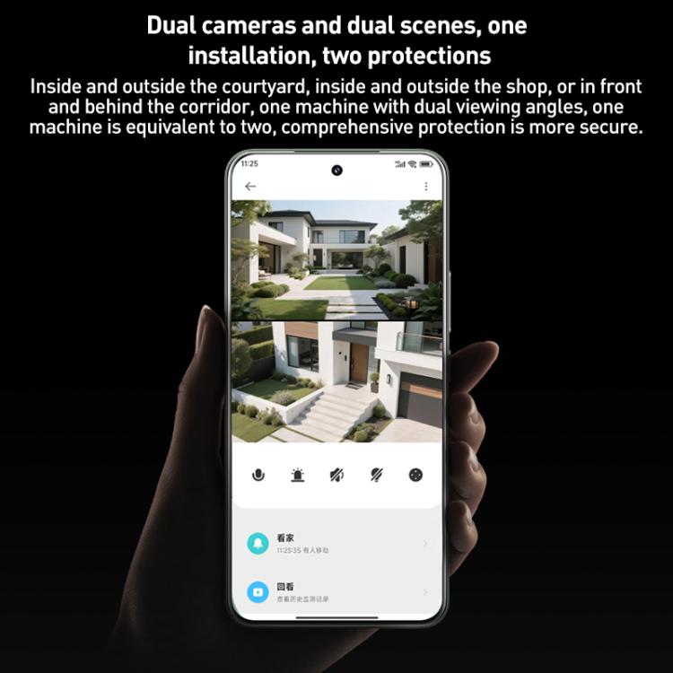Original Xiaomi Outdoor Camera 4 MJSXJ10HL Dual 5MP 3K Ultra HD IP66 Waterproof, MJSXJ10HL