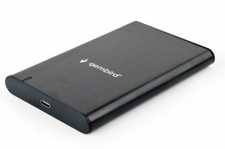 RACK extern GEMBIRD, pt HDD/SSD, 2.5 inch, S-ATA, interfata PC Type-C, aluminiu, negru, "EE2-U3S-6"