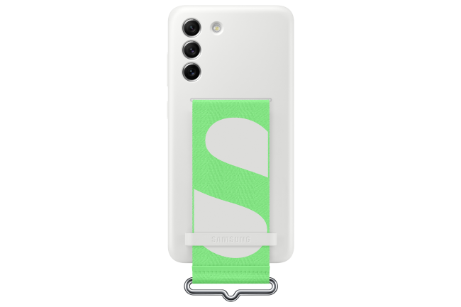 Galaxy S21 FE; Silicone Cover with Strap; White "EF-GG990TWEGWW"