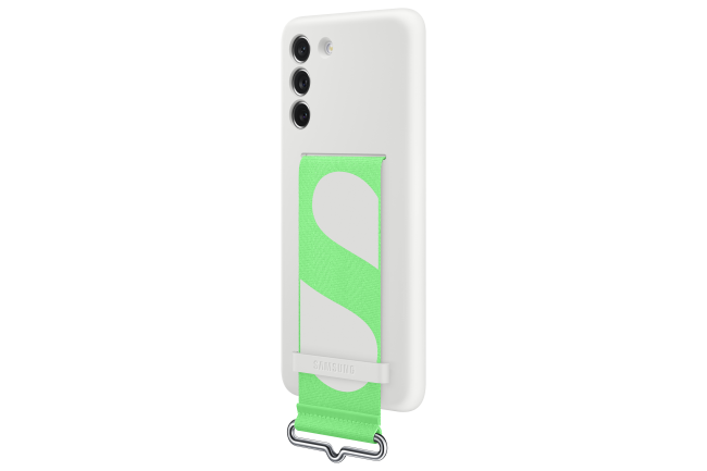 Galaxy S21 FE; Silicone Cover with Strap; White "EF-GG990TWEGWW"